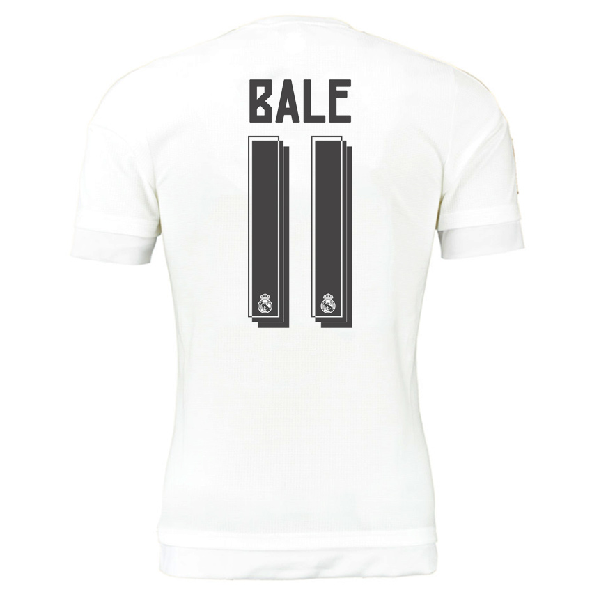 Real Madrid 2015-16 Home Bale 11 Soccer Jersey